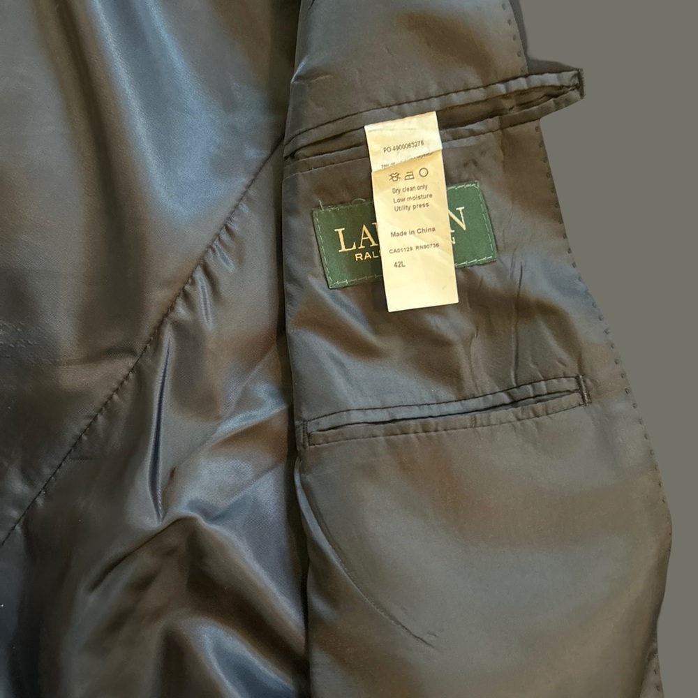 Ralph Lauren Navy Blue Blazer Sports Coat with Gold Buttons Men’s Size 42L - Picture 9 of 10